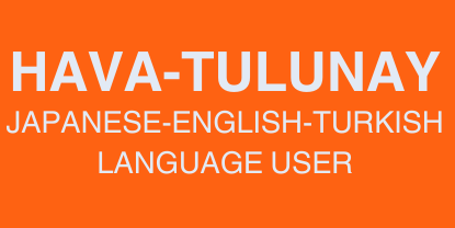 logo- Hava-Tulunay/ Japanese-English-Turkish Language User